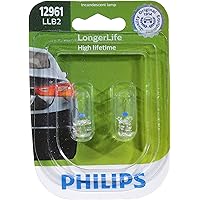 Philips 12961LLB2 LongerLife Miniature Bulb, 2 Pack