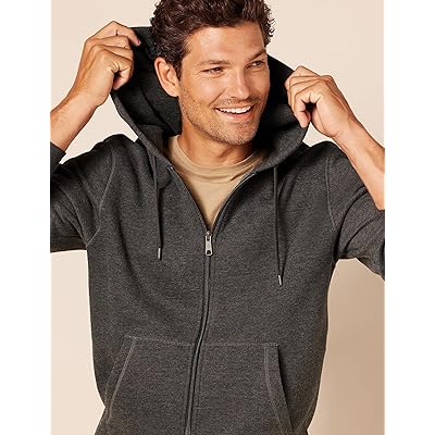 Essentials Men's Full-Zip Hooded Fleece Sweatshirt (Available in Big  & Tall)