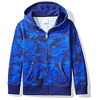 Amazon Essentials Boys and Toddlers' Fleece Long-Sleeve Zip-Up Sweatshirt Hoodie (Previously Spotted Zebra)
