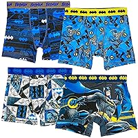 DC Comics Superhero Boxer Briefs Multipacks with Batman, Flash, Superman & more, sizes 4, 6, 8, 10, 12