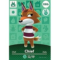 Animal Crossing Happy Home Designer Amiibo Card Chief 086/100