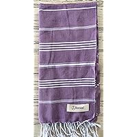 100% Cotton Anatolia Turkish Towel - 37x70 Inches, Lightpurple