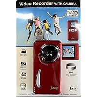Jazz Red Z5 Video Recorder with Camera, Color Lcd, You Tube Ready, Facebook, Flickr, and Myspace