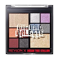 Revlon Eyeshadow Palette, Megan Thee Stallion Eye Makeup, Creamy Pigmented in Blendable Matte & Pearl Finishes, 001 Big Bad Palette, 0.37 Oz