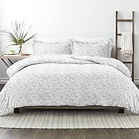 Linen Market Twin Duvet Cover (Light Gray) - Experience Hotel-Like Comfort with Unparalleled Softness, Exquisite Prints & Solid Colors for a Dreamy Bedroom – Duvet Cover Twin Set with 1 Pillow Sham
