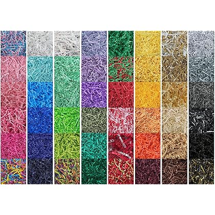 MagicWater Supply - 2 LB - White - Crinkle Cut Paper Shred Filler great for Gift Wrapping, Basket Filling, Birthdays, Weddings, Anniversaries, Valentines Day, and other occasions