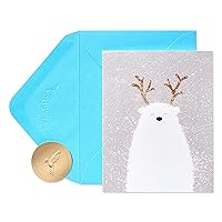 Papyrus Boxed Christmas Cards with Envelopes, Holiday Cheer, Polar Bear (20-Count)