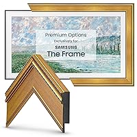 Deco TV Frames - Antique Gold Smart Frame Compatible Only with Samsung The Frame TV (65