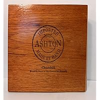 Ashton Churchill Wooden Cigar Box 8