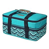 Arctic Zone Expandable Thermal Insulated Food Carrier, Large, Teal, Fabric