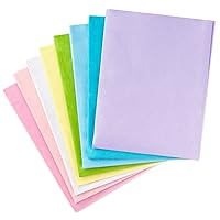 Hallmark Easter Tissue Paper (Pastel Rainbow, 8 Colors) 120 Sheets for Spring Gift Wrap, Crafts, DIY Paper Flowers, Tassel Garland and More