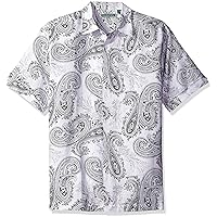 Cubavera Men's Short Sleeve All Over Paisley Print Woven Shirt