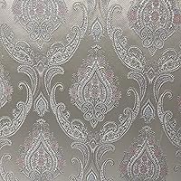 Luxurious Woven Jacquard Victorian Damask Design Heavy Furnishing Fabric Upholstery Chair Window Treatment Craft Renaissance Rococo Victorian Width 54 inch by Yard Scotch Mist