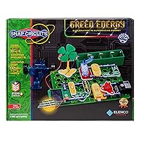 Snap Circuits Green Energy Electronics Exploration Kit | Over 125 Exciting STEM Projects | Full Color Project Manual | 45+ Snap Circuits Parts | STEM Educational Toys for Kids 8+