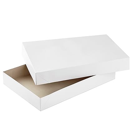 Hallmark Large Gift Boxes with Lids (12 X-Large Shirt Boxes for Sweaters or Robes) for Christmas, Holidays, Birthdays and More