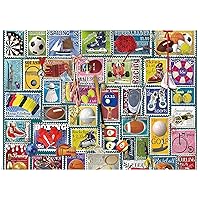 Ceaco - Stamps - Sports - 1000 Piece Jigsaw Puzzle