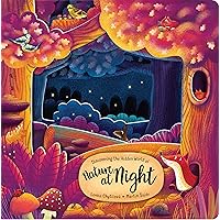 Discovering the Hidden World of Nature at Night (Happy Fox Books) Board Book for Kids Ages 3-6 to Learn About Nocturnal Forest Animals - Extra-Thick Board Pages, Fun Facts, and Vocabulary Words