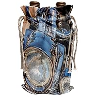 3dRose Wine Bag Picturing USA, Florida, Daytona Beach, Harley Davidson®... - Wine Bags (wbg_210257_1)