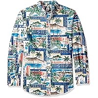 Reyn Spooner Men's Christmas Long Sleeve Hawaiian Shirt