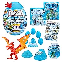 Smashers Dino Ice Age Pterodactyl Series 3 by ZURU Surprise Egg with Over 20 Surprises! - Slime, Dinosaur Toy, Collectibles, Toys for Boys and Kids (Pterodactyl)