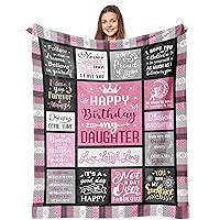 Daughter Gifts, Birthday Gifts for Daughter, Daughter Gift from Mom Dad, to My Daughter Blanket 60”x50”, Mother/Father Daughter Gifts, Gifts for Grown Daughter, Daughter Gift Ideas