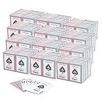 Regal Games - Bulk Playing Cards Set for Adults & Professionals - 72 Red & 72 Blue Standard, Large Print Deck Of Cards - Blackjack, Euchre, Canasta, Poker Cards - Fun & Travel Playing Cards (144 Pack)