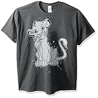 Disney Men's Lion King Young Simba Splatter Graphic T-Shirt