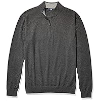 Cutter & Buck Men's Big & Tall Machine Washable Lakemont Half-Zip Sweater