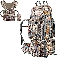 NEW VIEW 80L Hunting Backpack & Binocular Chest Pack