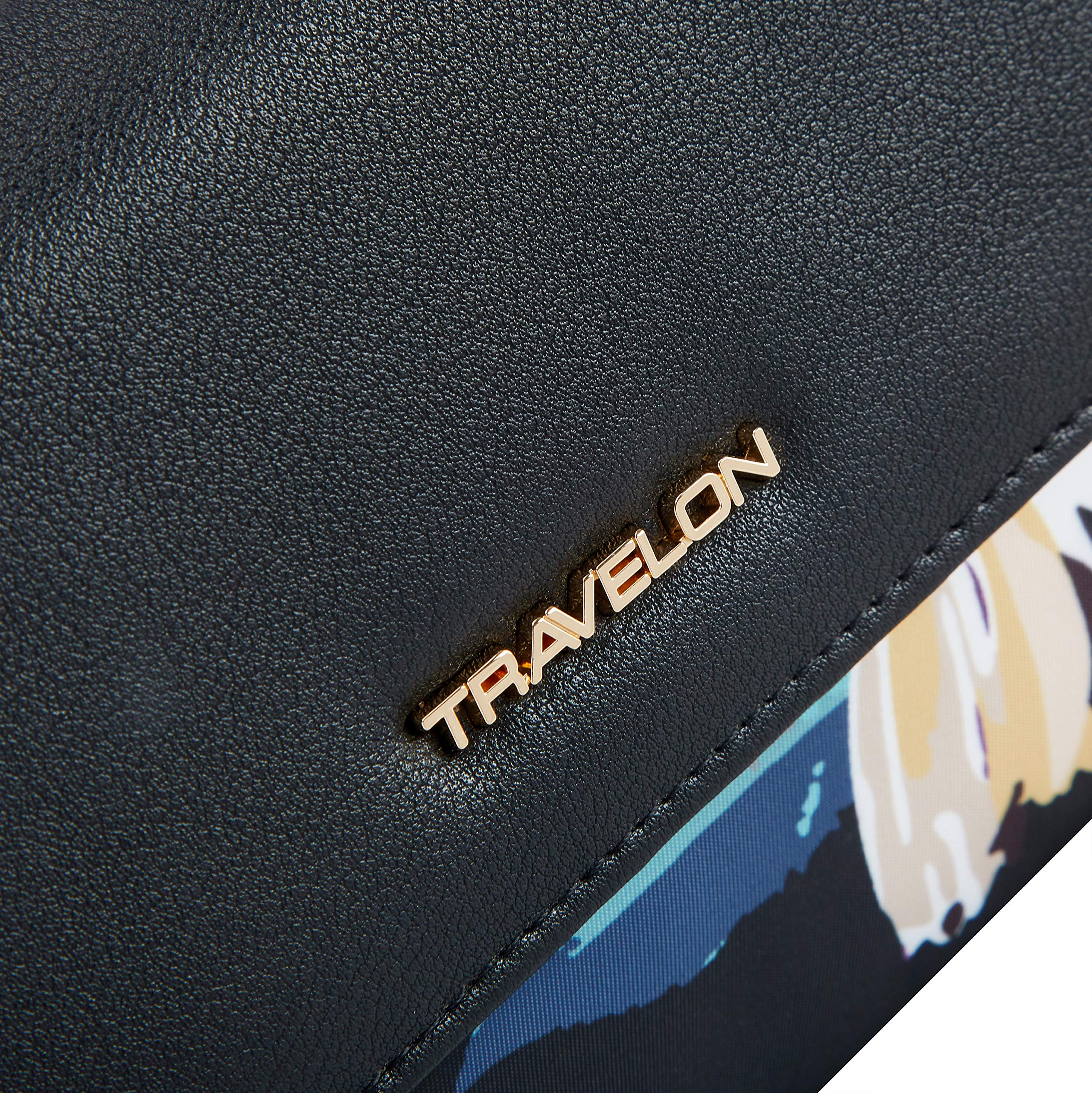 Travelon Addison-Anti-Theft-Convertible Crossbody/Belt Bag-Midnight Floral, One Size