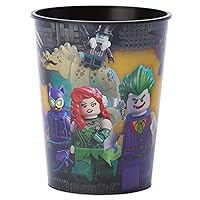American Greetings Lego Batman Party Supplies, Reusable 16 oz. Plastic Party Cup, 1-Count