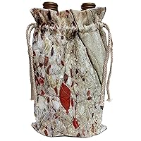 3dRose Pudding Stone, Jasper Quartz, Rock mineral-US23 BJA0030-Jaynes Gallery- Wine Bag, 13.5 by 8.5-inch , Wine Bag, Beige