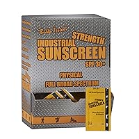 Box of 100-5ML Single Use Foil Packs I.C. Industrial Sunscreen SPF 36 Zinc Oxide Full Broad Spectrum 80 Minute Water Resistance ICSSF-30+FF-100