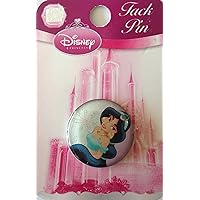 Princess Pin Jasmine Enamel Aladdin Round Pin Princess Tack Pin Series (24 Mm Wide)