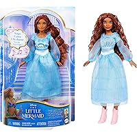 Mattel The Little Mermaid Sing & Discover Ariel Doll with Signature Dress, Toys Inspired by the Movie