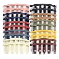 20 Pcs Hair Combs For Women Accessories,Decorative Fabric Twisted Side Combs Clips For Fine Hair In Bulk (matte color)