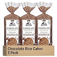 Quaker Large Rice Cakes, Chocolate, Pack of 3
