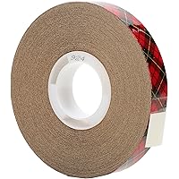 3M Scotch 924 ATG Tape: 1/2 in. x 36 yds. (Clear Adhesive on Tan Liner)