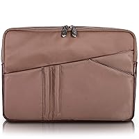 McKlein N Series CRESCENT Nylon Laptop Sleeve for 14-Inch Laptops, Khaki (18334) (18334MCK)