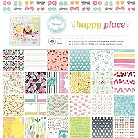 American Crafts Pad-Patterned-12 x 12-Dear Lizzy-Happy Place Paper Pack