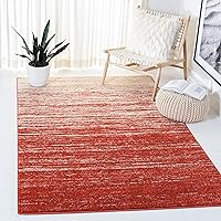 SAFAVIEH Adirondack Collection Accent Rug - 3' x 5', Orange & Grey, Modern Ombre Design, Non-Shedding & Easy Care, Ideal for High Traffic Areas in Entryway, Living Room, Bedroom (ADR113P)