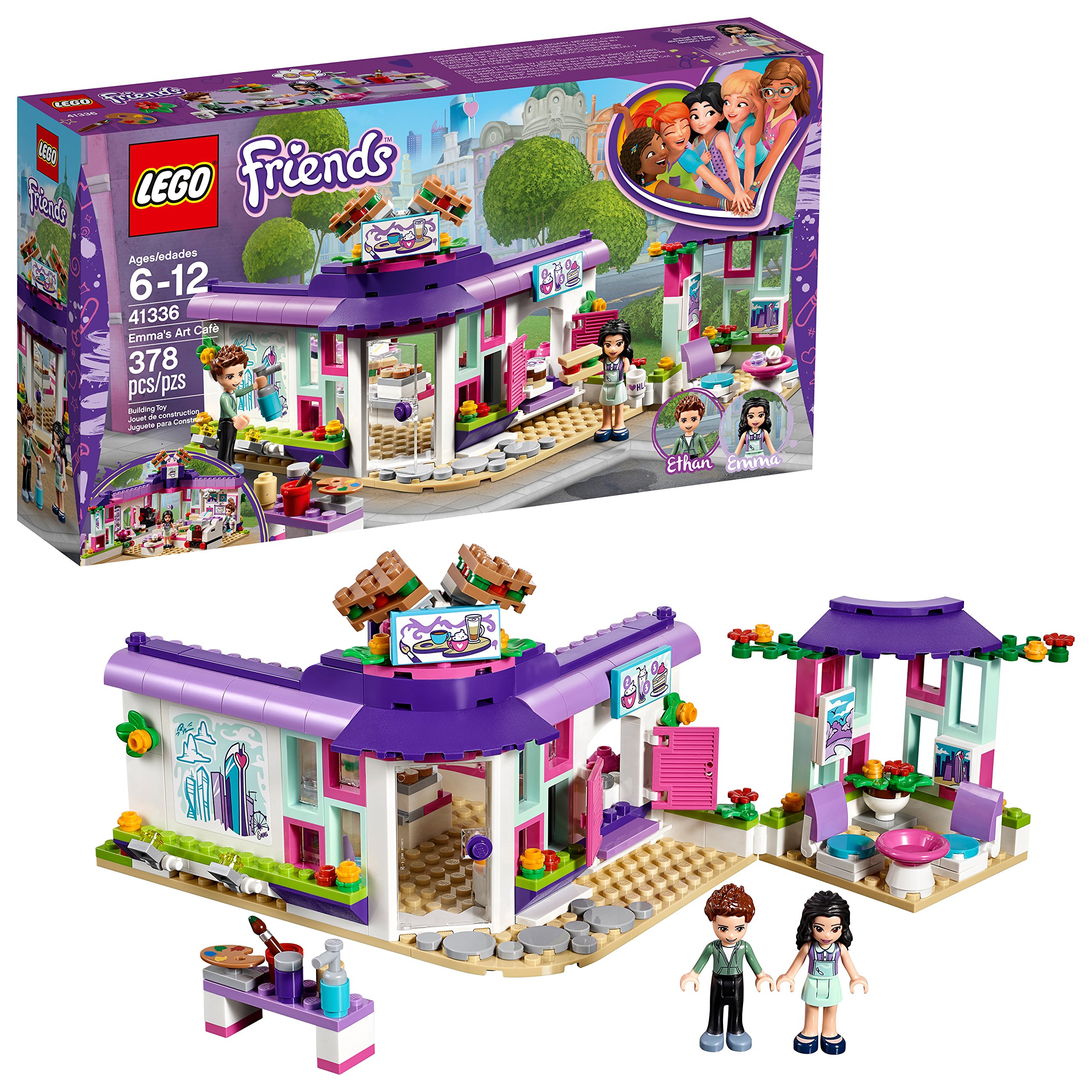 LEGO Friends Emma’s Art Café 41336 Building Set (378 Pieces)