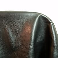 NAT Leathers Black Butter Soft Aniline Fullgrain Nappa 2.0-2.5 oz Nappa Soft Upholstery Handbag Cowhide Genuine Cow Leather Hide Skin (12