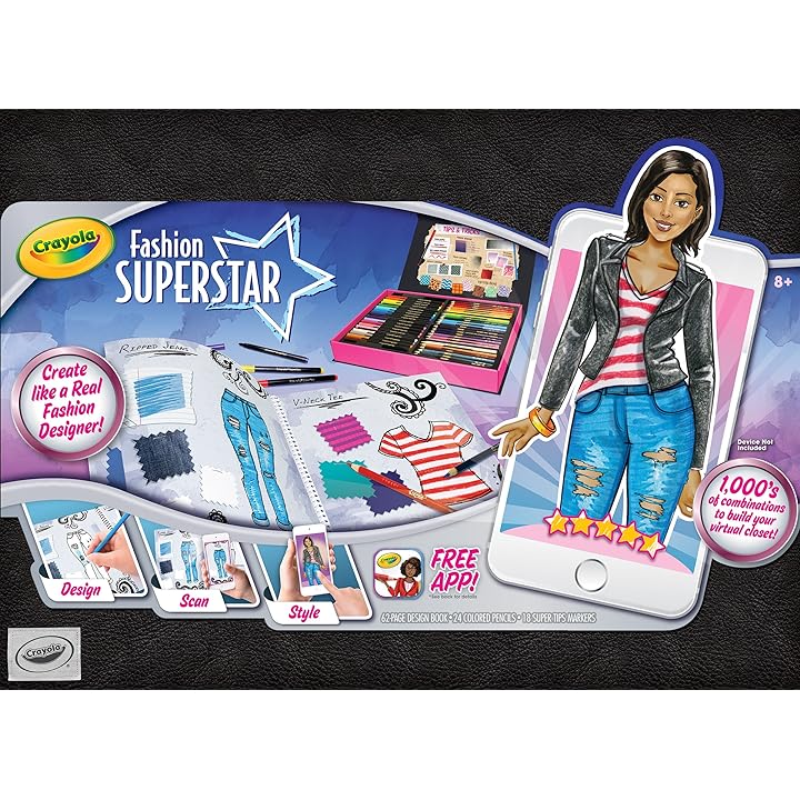 Mua Crayola Fashion Superstar, Coloring Book, Toy For Kids, Gift Ages 8, 9,  10, 11, 12 (95-0291) Trên Amazon Mỹ Chính Hãng 2023 | Fado