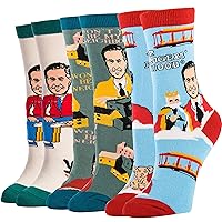 ooohyeah Women's Mister Rogers' Novelty Funny Socks 3 Pairs
