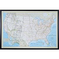 Craig Frames Wayfarer, Classic United States Push Pin Travel Map