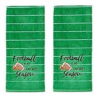 SKL Home Football is My Favorite Season Hand Towel Set, Green