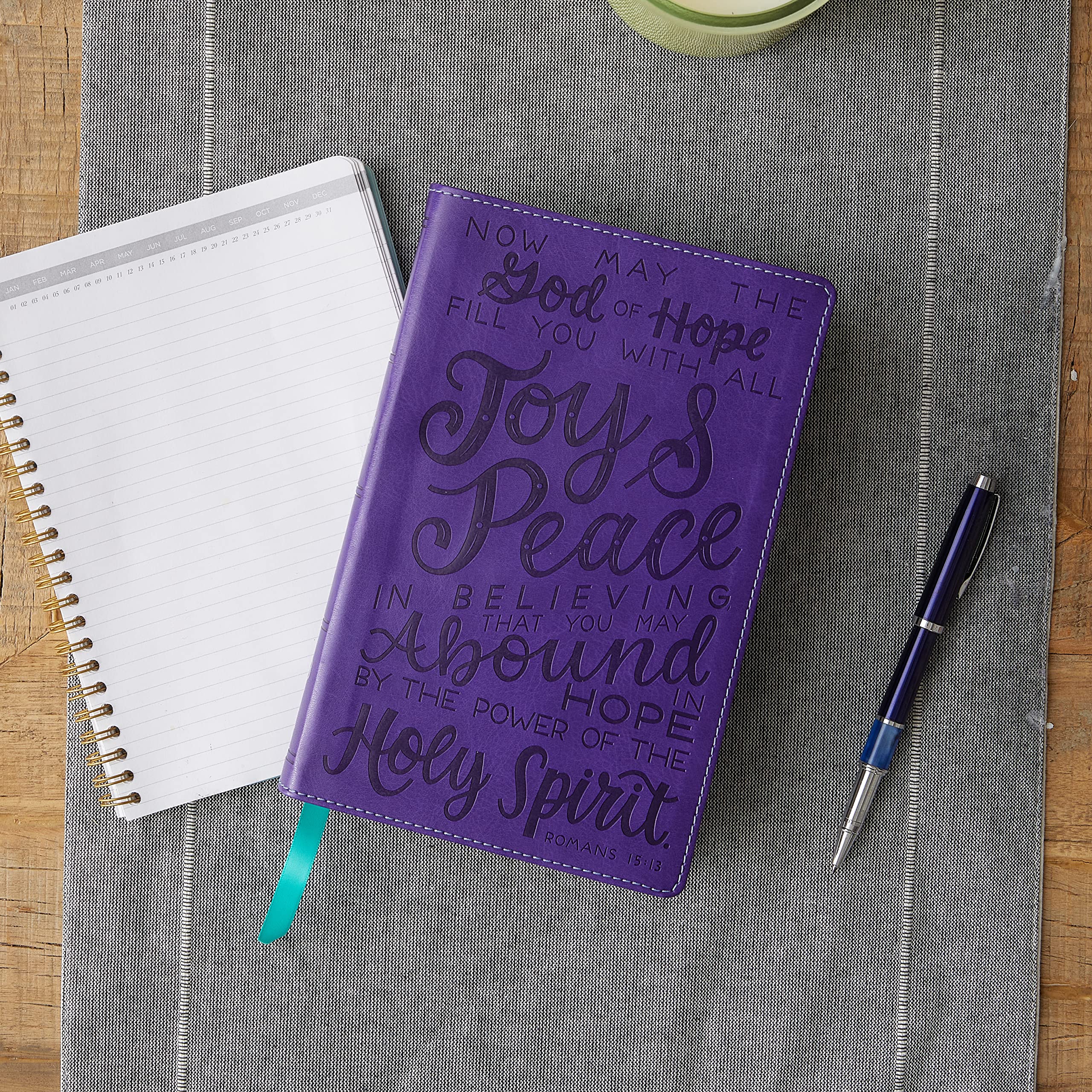 NKJV, Holy Bible for Kids, Verse Art Cover Collection, Leathersoft, Purple, Comfort Print: Holy Bible, New King James Version