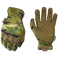 Mechanix Wear: FastFit Tactical Gloves with Elastic Cuff for Secure Fit, Work Gloves with Flexible Grip for Multi-Purpose Use, Durable Touchscreen Capable Safety Gloves for Men (MultiCam, Medium)