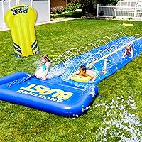 Giant Waterslide for Adults and Kids - Heavy Duty Large Slip Water Slide for Kids Backyard Outdoor Water Play Includes Inflatable Riders - 30' with Splash Zone